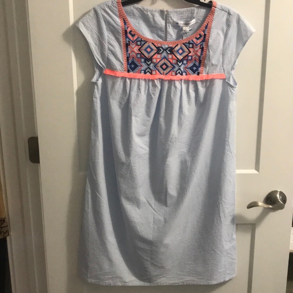 NWT Southern Tide Blue  Embroidered Dress SZ 10